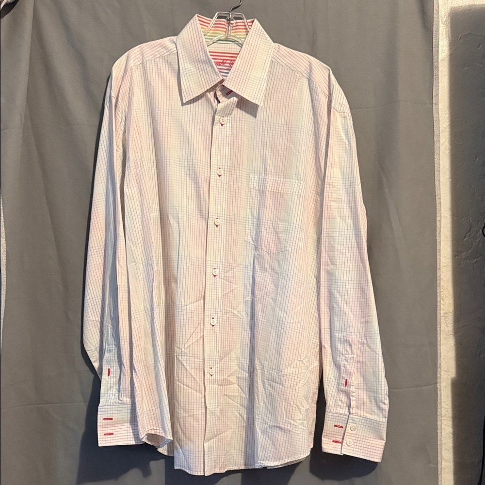Bugatchi Men’s  Multicolor Checkered Button Shirt